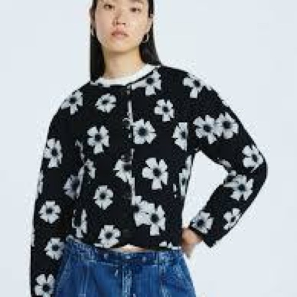 NWT Scoop Women's Cotton Floral Print Quilted Jacket, Lightweight, Large - Picture 3 of 7